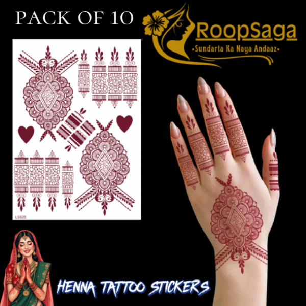 Henna Tattoo Pack of 10