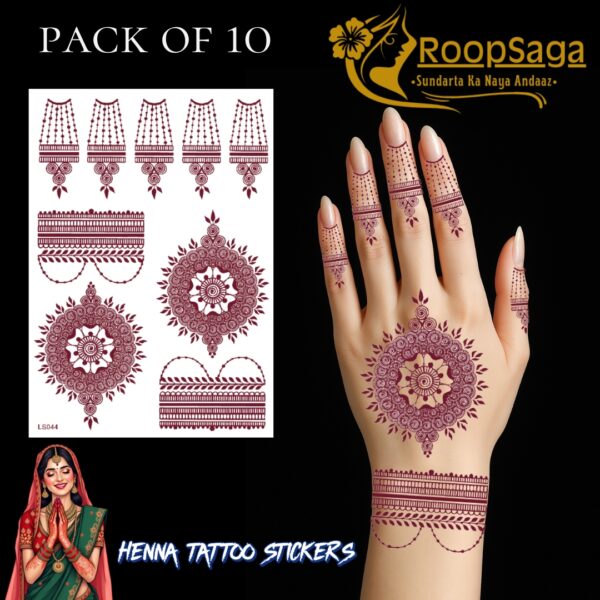 Henna Tattoo Pack of 10