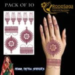 Henna Tattoo Pack of 10