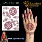 Henna Tattoo Pack of 10