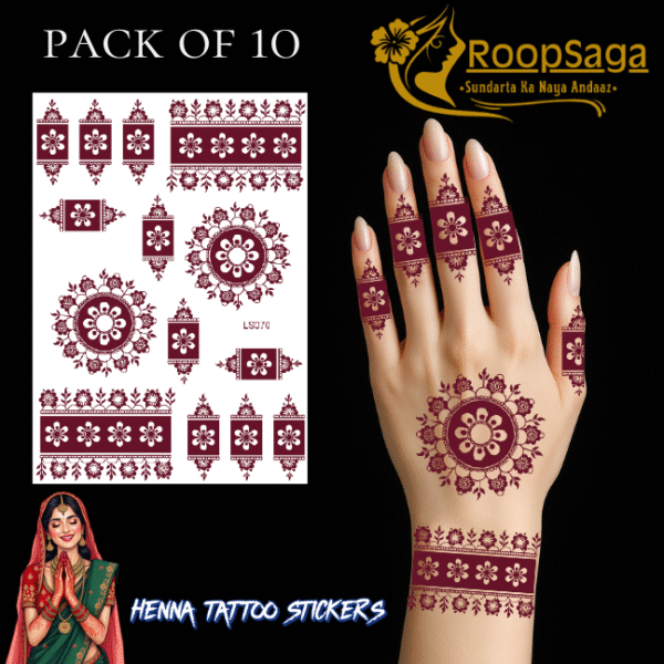 Henna Tattoo Pack of 10
