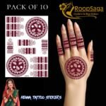 Henna Tattoo Pack of 10