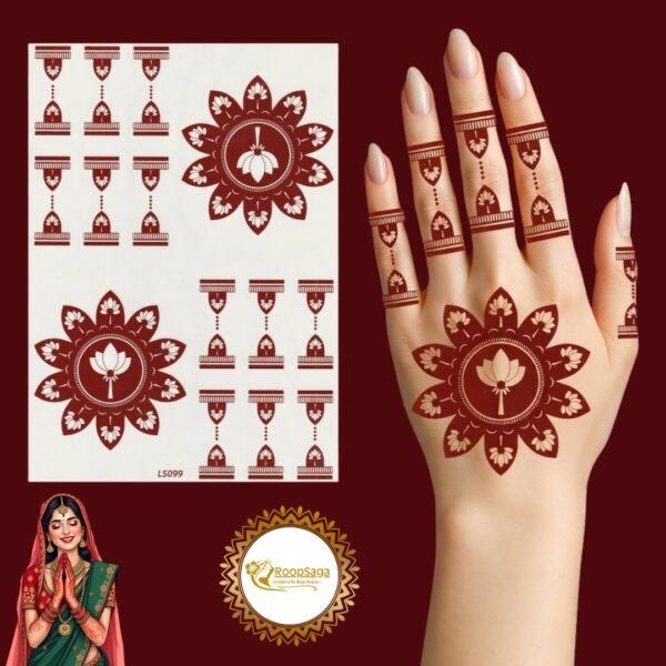 Roopsaga Temporary Henna Tattoo Sticker LS100