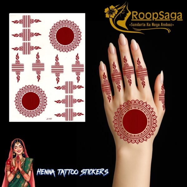 Roopsaga Temporary Henna Tattoo Sticker LS100