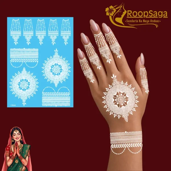Roopsaga Henna Tattoo Stickers white-optimized