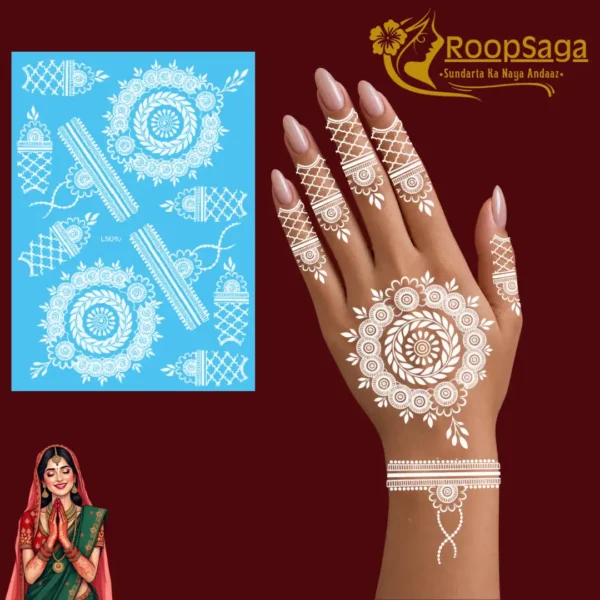 Roopsaga Henna Tattoo Stickers white-optimized